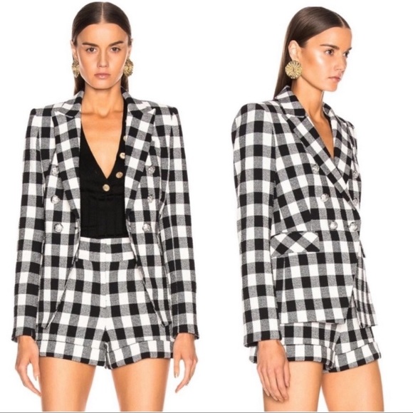 Veronica Beard Jackets & Blazers - Veronica Beard SET Miller Dickey Jacket & Carito Shorts In Gingham 00